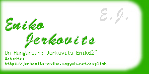 eniko jerkovits business card